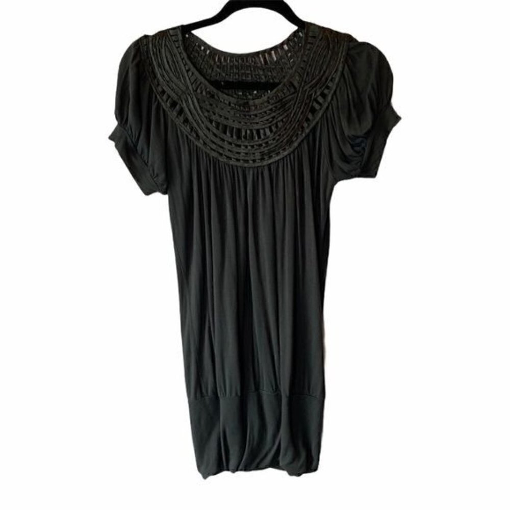 Forever 21 Neck Detail Tunic Deep Green S